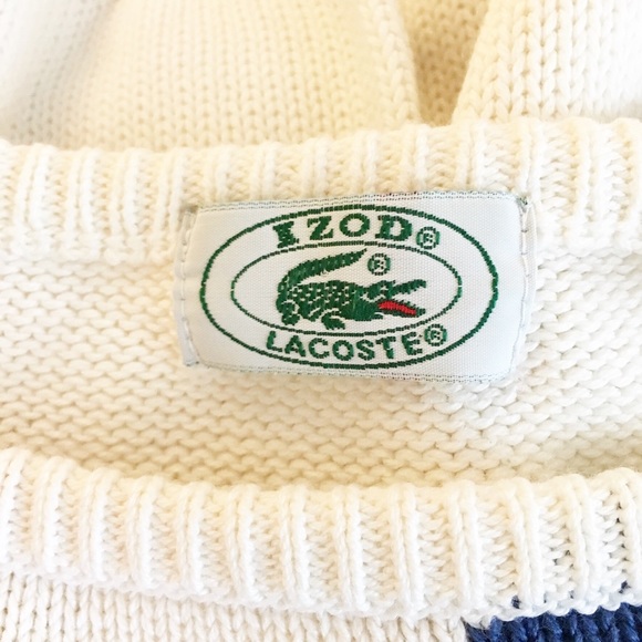🍁Vintage Izod Lacoste Argyle Check Plaid Sweater - Picture 3 of 8